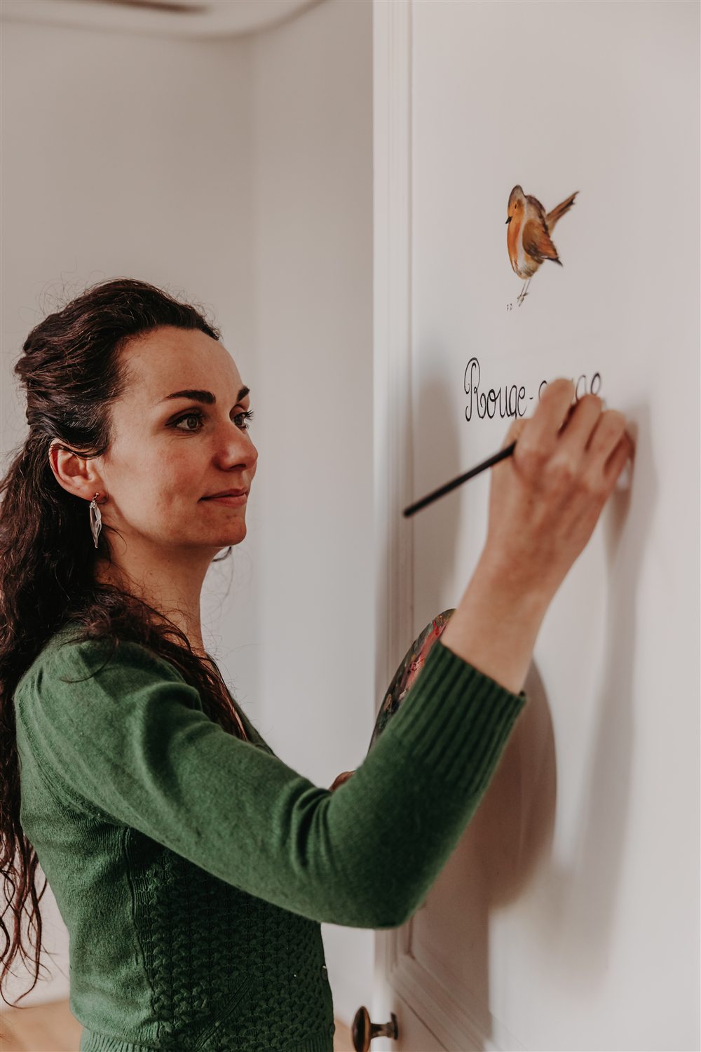 France, artiste et responsable de l’accueil de La Plume